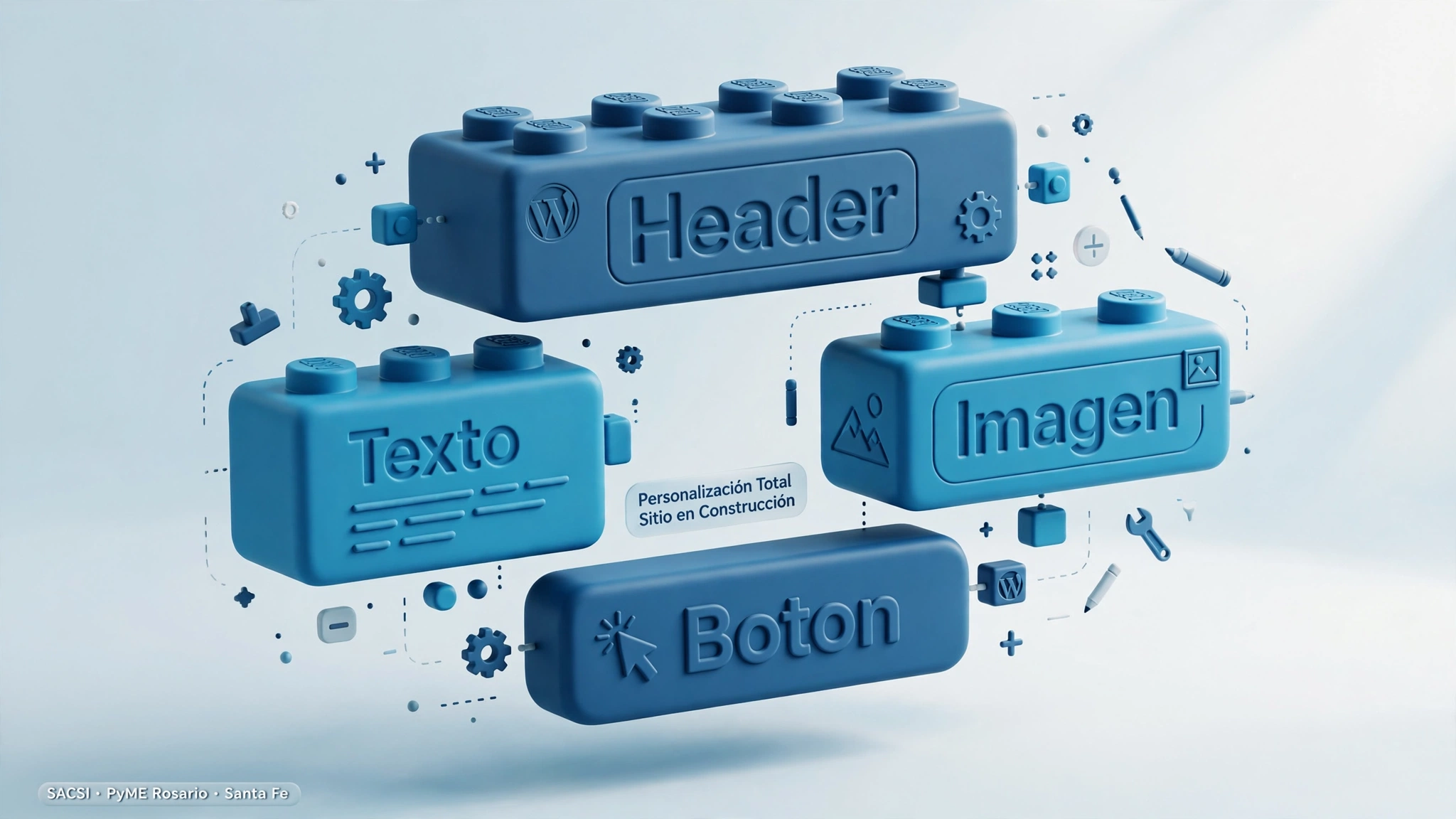 Estudio de arquitectura con tema WordPress a medida y bloques Gutenberg editables